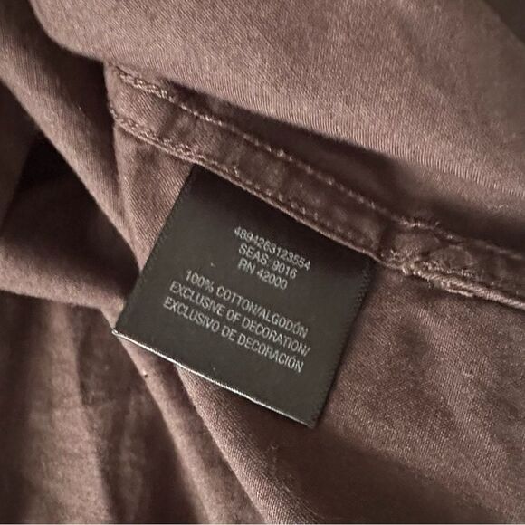 Northwest Territory Dark Brown Collared Casual S/S Shirt Size Large - Picture 10 of 11